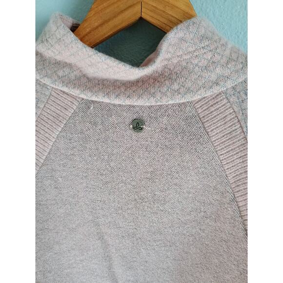 prAna Brandie sweater in light mauve heather small wool blend pink cozy warm - Picture 11 of 16